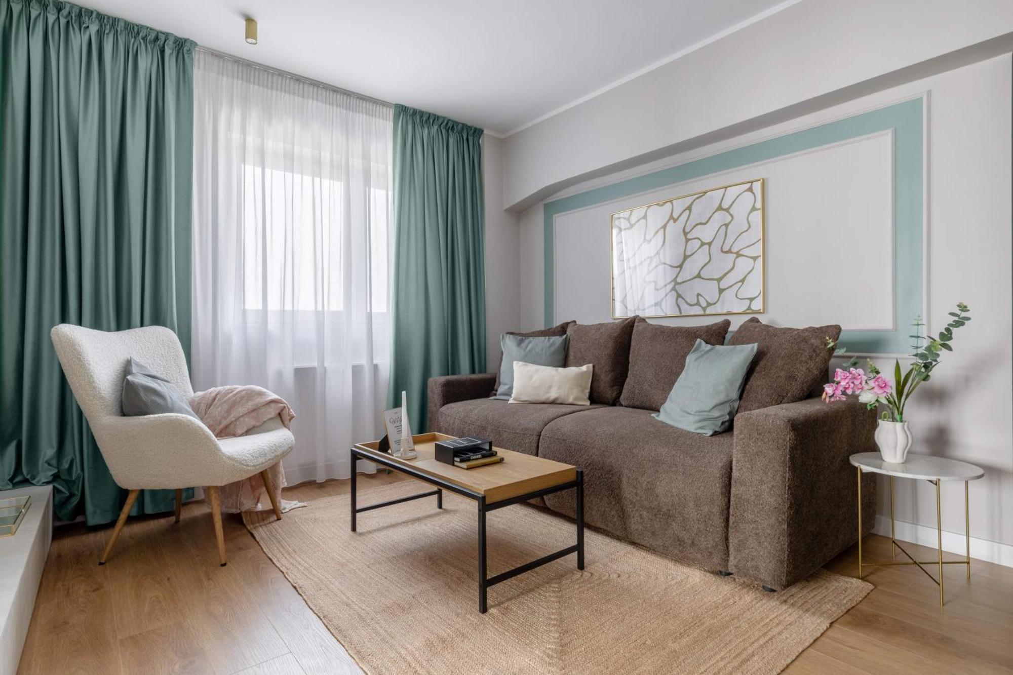 Holt - Sublime Minty Green 1Br On The Park ブカレスト エクステリア 写真